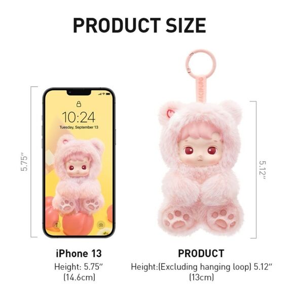 POP MART HACIPUPU Gummy Bear Series-Vinyl Plush Pendant Blind Box, Whole Set - Picture 8 of 9